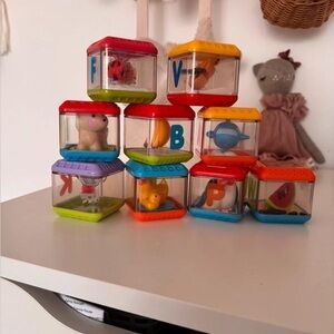 Fisher price cube stacking toys